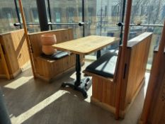 4 Person Booth Seating & Table