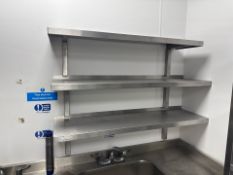Stainless Steel Wall Shelves x8