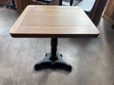 Square Wooden Tables x6