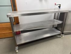 Stainless Steel Preparation Table With Opener