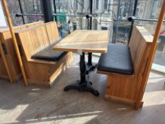 4 Person Booth Seating & Table