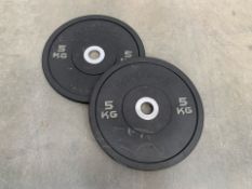 Pair Of Tufftech 5KG Bumper Plates