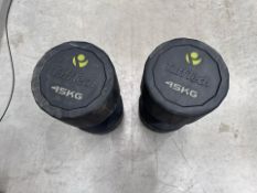 Pair Of 45KG Dumbbells