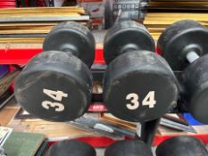 34kg Dumbbell Pair