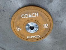 Coach 10kg Bumper Plate- No Reserve