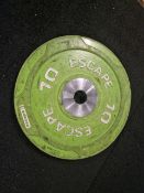 10kg Escape Weight Plates x2 - No Reserve