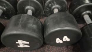 42kg, 44kg, 46kg Dumbbells Sets - No Reserve