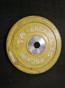 15kg Escape Weight Plates x2 - No Reserve