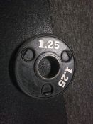 1.25kg Weight Plates x5 - No Reserve