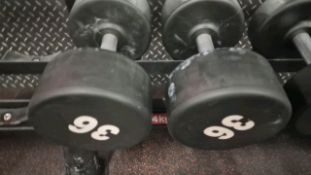 34kg, 36kg, 38kg & 40kg Dumbbell Set - No Reserve