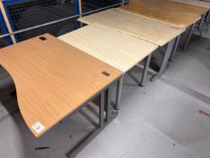 Beech Effect Office Desks x5