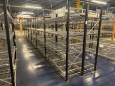 12 Bays Of Back To Back Metal Shelving