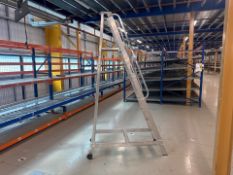 Grey Mobile Step Ladder