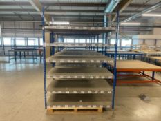 Racks Of Metal Storage Shelving x4