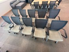 Mesh Backed Office Chairs x10