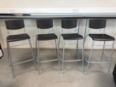 Plastic High Stool x4