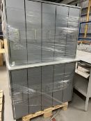 Steel Framed Sets Of Drawers x2