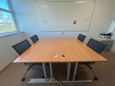 Meeting Room Tables, 4 Chairs & Whiteboard