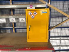 Small Yellow COSHH Cabinet