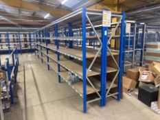 10 Bays Of Back To Back Metal Shelving