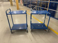 Pair Of Two Tiered Trolleys