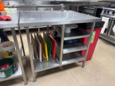 Stainless Steel Preparation Table With Can Opener