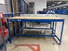 Worktable With Electrical Fittings