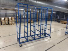 Portable Blue Storage Trolley