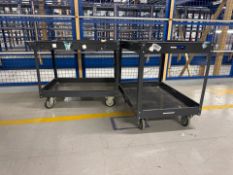 Grey Metal Trolley x2