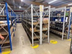 10 Bays Of Back To Back Metal Shelving
