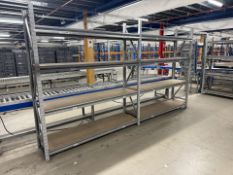 4 Bays Of Metal Shelving