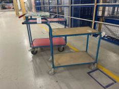 Pair Of Warehouse Picking Trolleys
