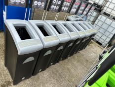 82 Litre Waste Bin Non Recyclable Labelling Grey Lid - 13 Available - *No Reserve*