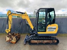 2017 Yanmar SV26 Excavator, 2640 Hours, Quick Hitch, 3 Buckets