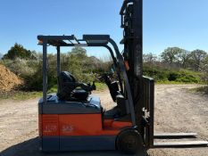2006 Toyota 1.5t 3W Electric Forklift, 5086 Hours, 4 Metre Lift, Side Shift, Complete With Charger