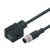 IFM E11422 Jumper Cable With Valve Plug 0.6m PUR M12 Type B DIN (x3), New & Unused, No Reserve
