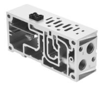Festo VABV-S2-1S-G38-T2 Manifold Sub-Base 542458 x9, New & Unused, No Reserve