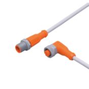 IFM EVW033 250VAC/300VDC Straight-Angled Patchcord PUR M12 4m (1)