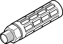 FESTO 151990 Pneumatic Muffler Silencer U-1-B Threaded 1bspP x22 New & Unused, No Reserve