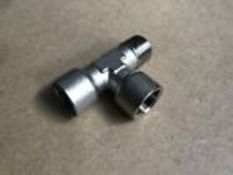 FESTO Metallic Threaded Pneumatic T-Fitting NPFB-T-2G12-R12–FMF x15, New & Unused, No Reserve