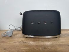 Smeg 2 Slice Toaster - Black- No Reserve