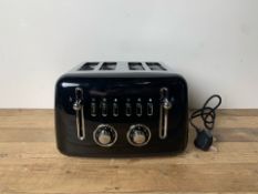 EGL 4 Slice Black Toaster