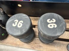 36kg Dumbells x2