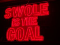 Swole Is The Goal Neon Sign