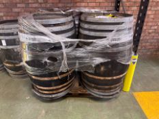 Wooden Whiskey Barrels x4 - No Reserve