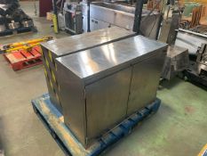 Pair Of Stainless Steel Under Counter Cupboards-No Reserve
