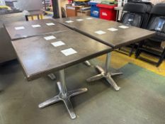 Square Wooden Tables x4 - No Reserve