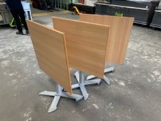 Fold Up Square Tables x3 - No Reserve