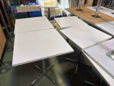 Square Cafeteria Tables x8