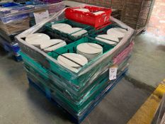 Pallet Of Circular Ceramic Plates - No Reserve